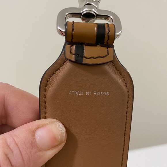 Fendi long guitar strap leather logo monogram new - Picture 3 of 4